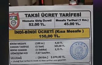 Bursa’da taksi ücretlerine zam: Yeni tarife belli oldu
