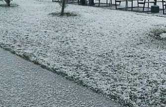 Çankırı’da dolu yağışı etkili oldu