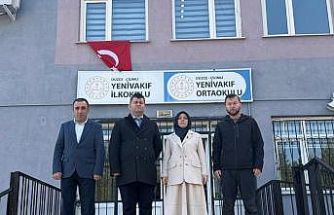 Çilimli’de okullar incelendi