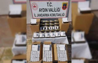 Çine’de 55 bin adet kaçak makaron ele geçirildi