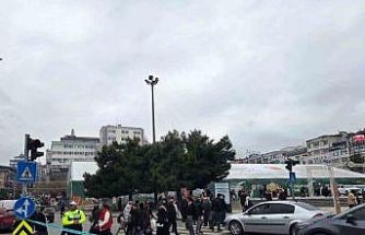 Cumhuriyet Meydanı’nda trafik yoğunluğu