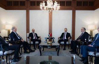 Dışişleri Bakanı Fidan, Filistin Devlet Başkan Yardımcısı Şeyh ile görüştü