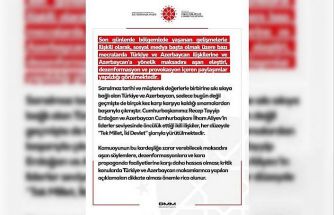 DMM’den Türkiye ve Azerbaycan ilişkilerine yönelik dezenformasyon içeren paylaşımlar hakkında açıklama