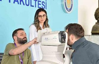 Dünya Glokom Gününde ücretsiz göz tansiyonu ölçümü yapıldı