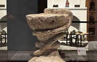 Eczacılık ve sağlığın sembolü sayılan 791 yıllık kadehe sarılı yılan heykeli bu müzede sergileniyor