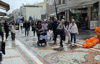 Edirne’de yağmura rağmen alışveriş yoğunluğu
