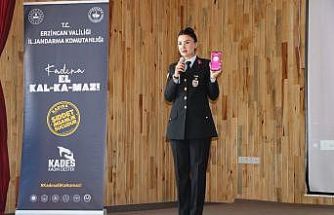 Erzincan jandarmasından KYK öğrencilerine güvenlik ve bağımlılıkla mücadele eğitimi