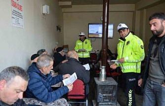 Erzincan Tercan’da trafik ekipleri sahada