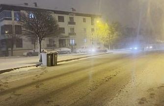 Erzincan’da kar yağışı