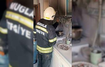Evde çıkan yangın ev sahibinin müdahalesi ile söndürüldü