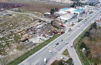 Evren Sanayi Sitesinde iki adet katlı köprülü kavşak inşaatı başladı