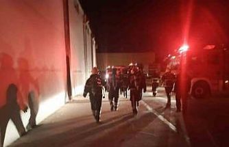 Fabrika yangını itfaiye tarafından söndürüldü