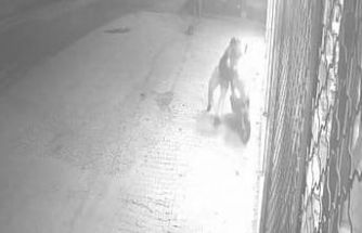 Gaza bastı, motosikletten düştü