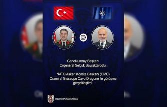Genelkurmay Başkanı Orgeneral Bayraktaroğlu, NATO Askeri Komite Başkanı Dragone ile görüştü