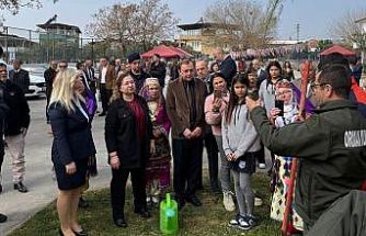 Germencik’te hem fidan diktiler hem de dağıttılar