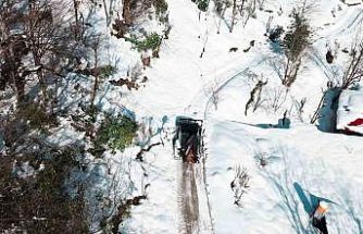 Giresun’un yüksek kesimlerinde karla mücadele sürüyor