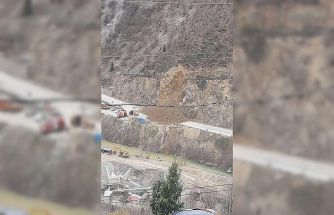 Gümüşhane-Giresun karayolunda heyelan