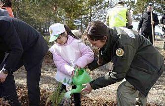 Gümüşhane’de fidanlar toprakla buluştu