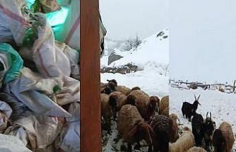 Hakkari’de 1,5 metrelik kar: Çiftçiler çaresiz