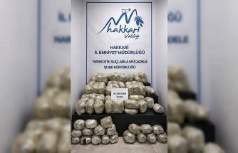 Hakkari’de 64 kilogram uyuşturucu ele geçirildi