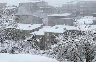 Hakkari’de karla karışık yağmur yağışı