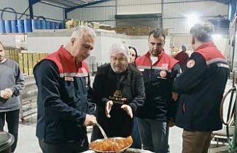 Hatay’da coğrafi işaretli kabak tatlısı üretimi yapan işetme denetlendi