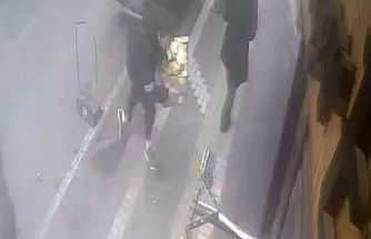 Hayrabolu’da beton dubaya takılan vatandaşın zor anları kamerada