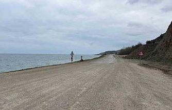 Heyelan sonrası kapanan yol yeniden ulaşıma açıldı