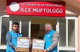 Hisarcık Müftülüğü’nden ihtiyaç sahiplerine Ramazan yardımı