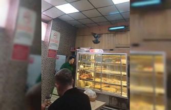 İftarda lokantaya giren güvercin ortalığı karıştırdı