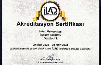 İnönü Üniversitesi gazetecilik bölümü 5 yıllık akreditasyon aldı