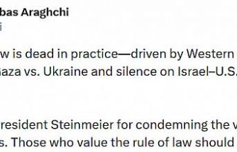 İran Dışişleri Bakanı Arakçi: "Uluslararası hukuk pratikte ölmüştür"