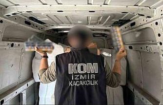 İzmir’de 4,5 milyon lira değerinde kaçak tütün mamulü ele geçirildi