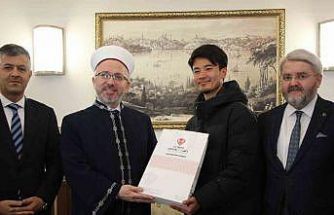 Japon gezgin Gaziantep’te müslüman oldu