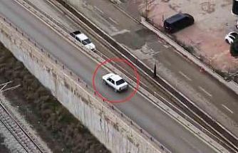 Kaçış planı işe yaramadı, koşarak araç değiştirdi yine yakalandı
