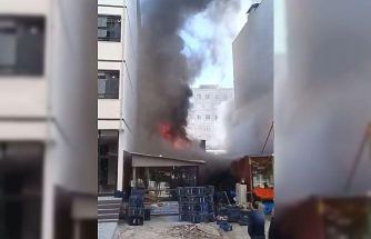 Kahramanmaraş’ta manavda çıkan yangını itfaiye söndürdü