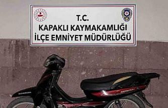 Kapaklı’da çalınan motosiklet bulundu