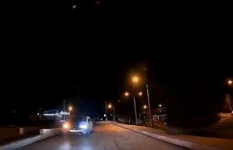 Karabük’te ters yön tehlikesi kamerada