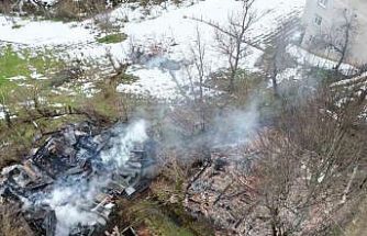 Kastamonu’da 2 ev ve bir ambar alev alev yandı