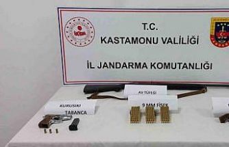 Kastamonu’da 4 adet silah ele geçirildi