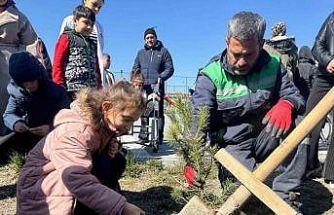 Kayseri Büyükşehir’den özel çocuklarla anlamlı ağaç dikim etkinliği