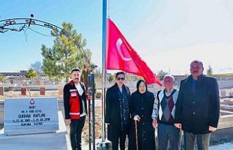 Kayseri’de bayram öncesi şehit kabirlerine anlamlı ziyaret