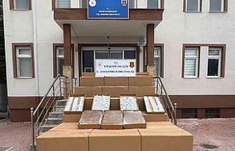 Kırşehir’de 4 milyon 95 bin TL’lik kaçak makaron ele geçirildi