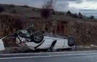 Konya’da otomobil devrildi: 4 yaralı