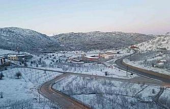 Konya’nın Hadim ilçesi beyaza büründü