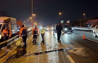 Küçükçekmece’de zincirleme trafik kazası: 1 yaralı