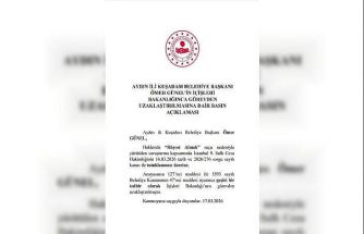 Kuşadası Belediye Başkanı Ömer Günel görevden uzaklaştırıldı