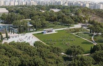 Lunapark alanına yeşille bütünleşen Zeytin Sahne geliyor