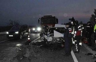 Manisa’da feci kaza: 2 ölü, 5 yaralı