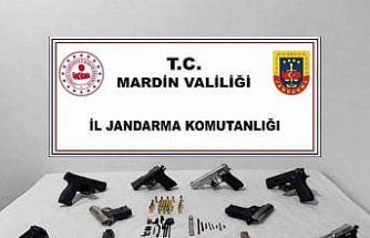 Mardin’de 8 ruhsatsız silah ele geçirildi